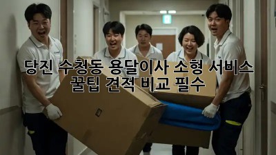 당진 수청동 용달이사🚚 소형 서비스 꿀팁🍯 (견적 비교 필수!)
